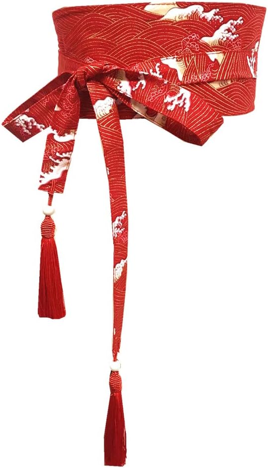 日式浴衣和服 obi 带流苏腰带 原宿腰带 - 复古